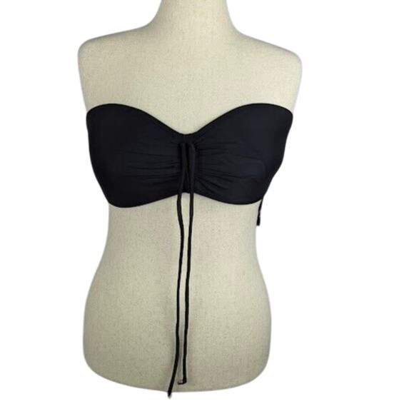 Tommy Hilfiger Women's Convertible Bandeau Swim Top Swimsuit Black‎ Size XL - Picture 3 of 5